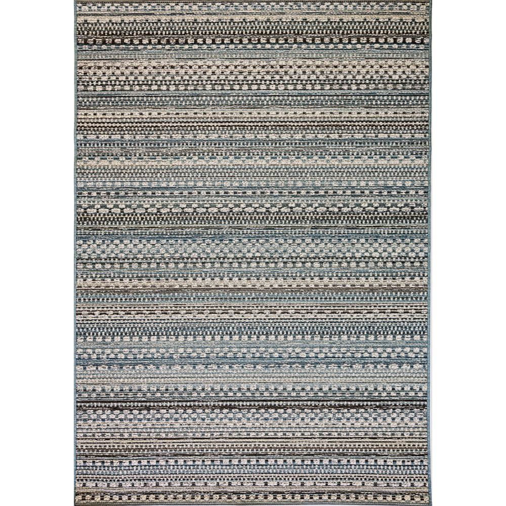 Dynamic Rugs 8570-5032 Brighton 3.11 Ft. X 5.7 Ft. Rectangle Rug in Beige/Blue